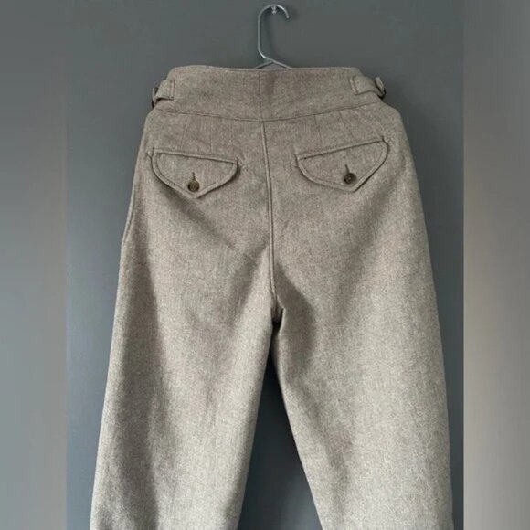 Banana Republic Wool Seafarer Explorer Pants Herringbone Beige - Picture 6 of 15